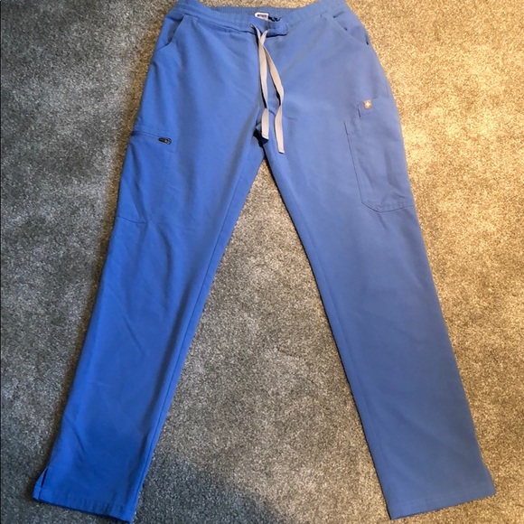 FIGS ceil blue yola scrub pant